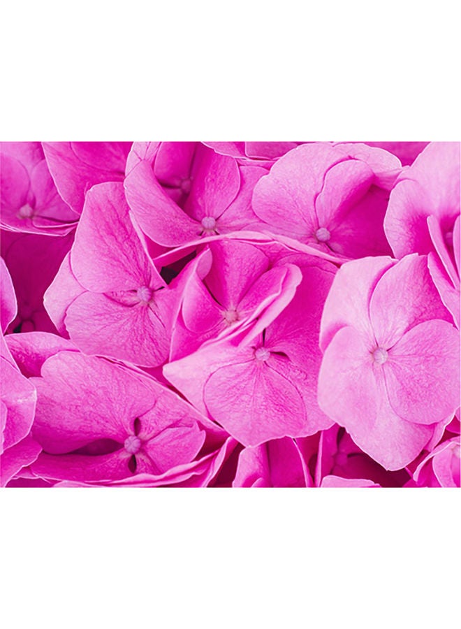 ملصق جداري بطبعة زهرة الكوبية وردي 140x105سم