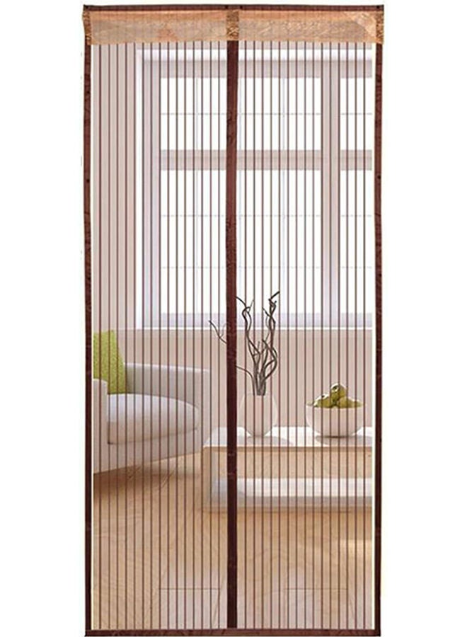 ماركة غير محددة - ستارة شبكية مغناطيسية للباب للحماية من الحشرات والبعوض بيج 90x210سم - Image 1