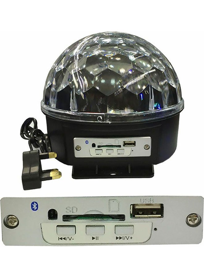 LED Crystal Magic Ball Stage Light With MP3 Player Multicolor 18.5 x 15.5cm