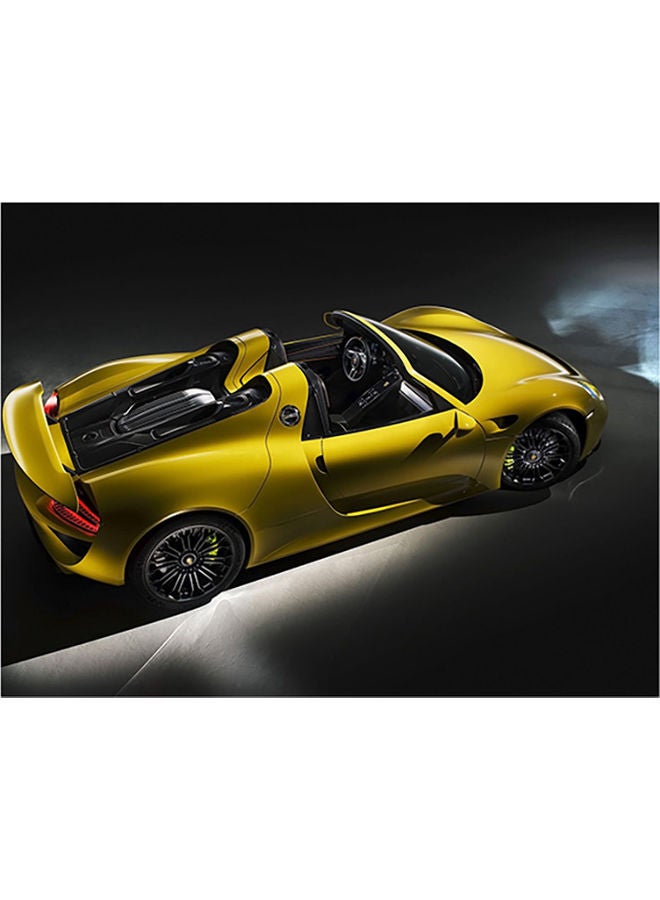 Fast Print Porsche Themed Self Adhesive Wall Sticker Multicolour 140x105cm