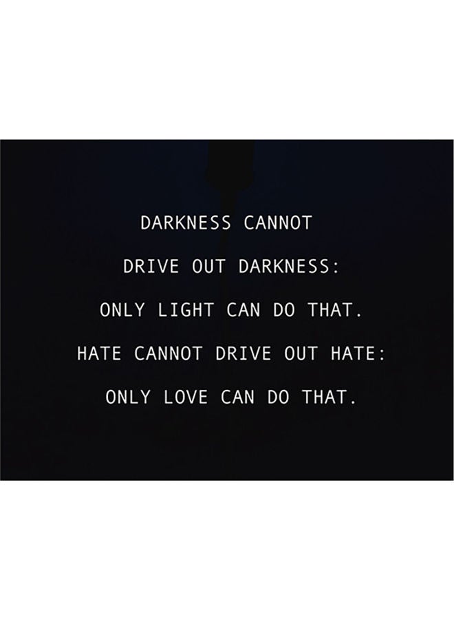 Fast Print Darkness Themed Self Adhesive Wall Sticker Black/White 140x105cm