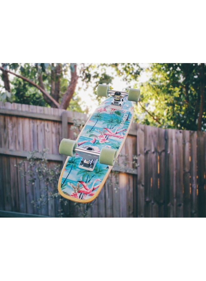 Fast Print Skateboard Printed Self Adhesive Wall Sticker Grey/Green/Blue 140x105cm