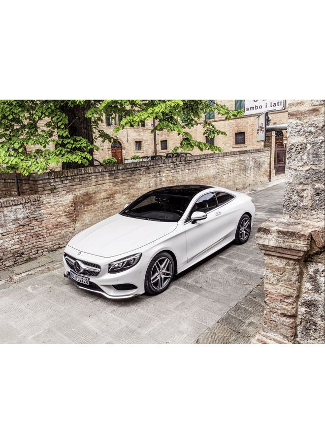 Fast Print Mercedes-Benz Printed Self Adhesive Wall Sticker Grey/White/Black 140x105cm