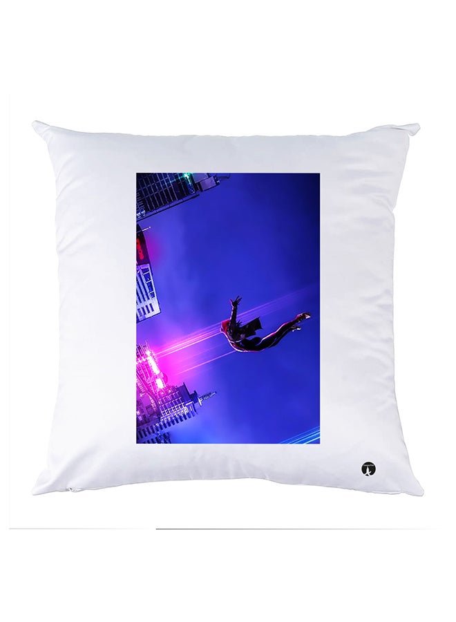 بي بي وسادة نوم مزينة بطبعات أبيض 30x30سم