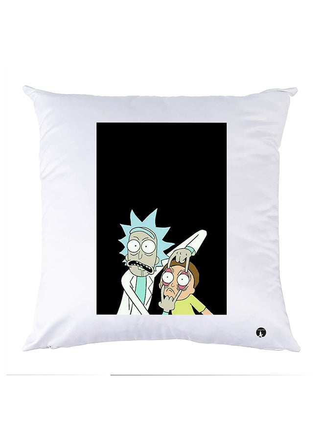 BP Printed Pillow White 30x30cm