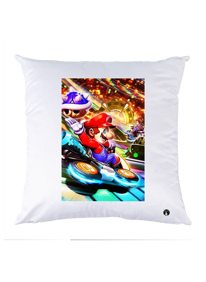 BP Printed Pillow White 30x30cm