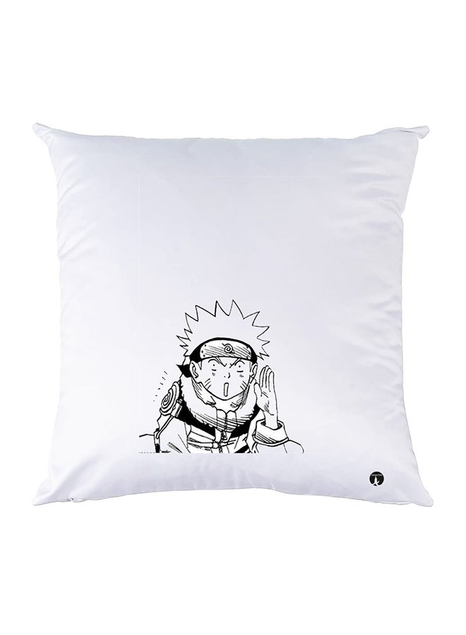 بي بي وسادة نوم مزينة بطبعات أبيض 30x30سم