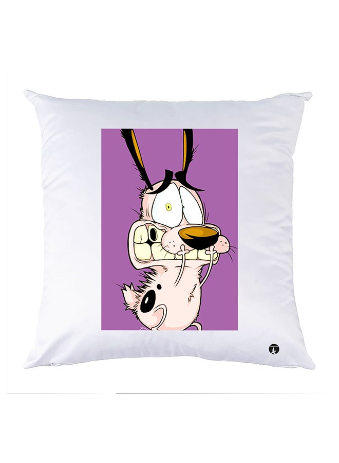 BP Printed Pillow White 30x30cm