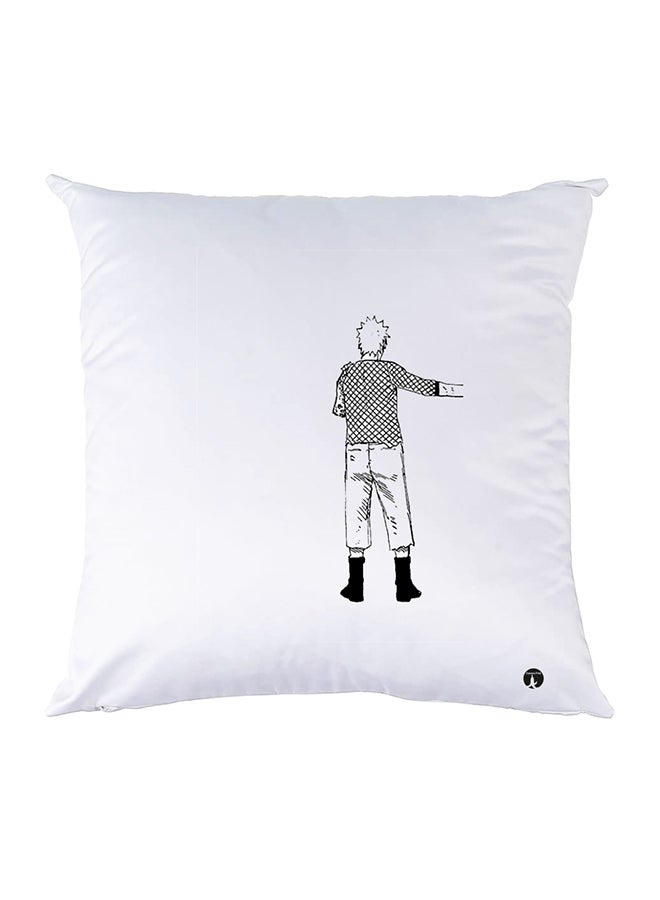 بي بي وسادة نوم مزينة بطبعات أبيض 30x30سم