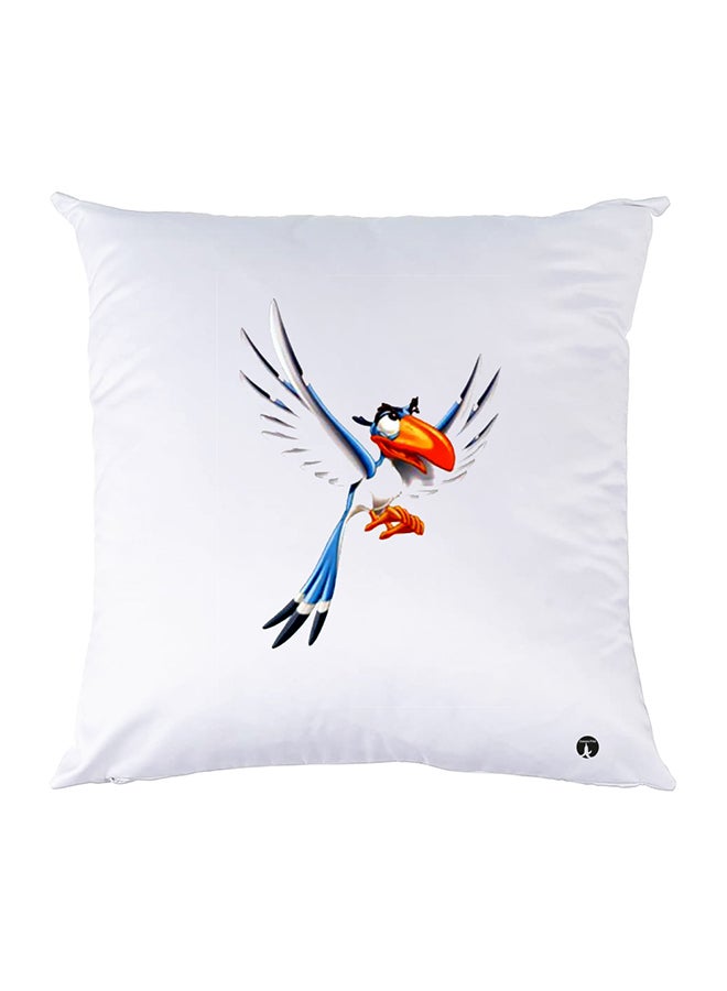 بي بي وسادة نوم مزينة بطبعات أبيض 30x30سم