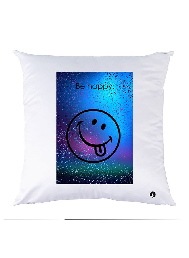 BP Printed Pillow White 30x30cm