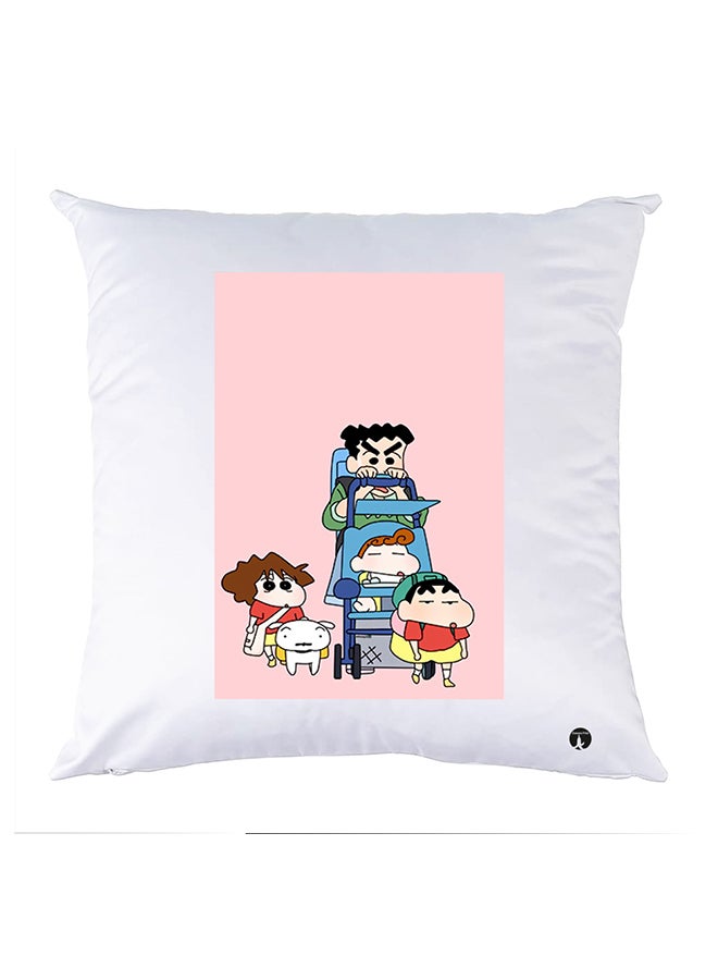 بي بي وسادة نوم مزينة بطبعات أبيض 30x30سم