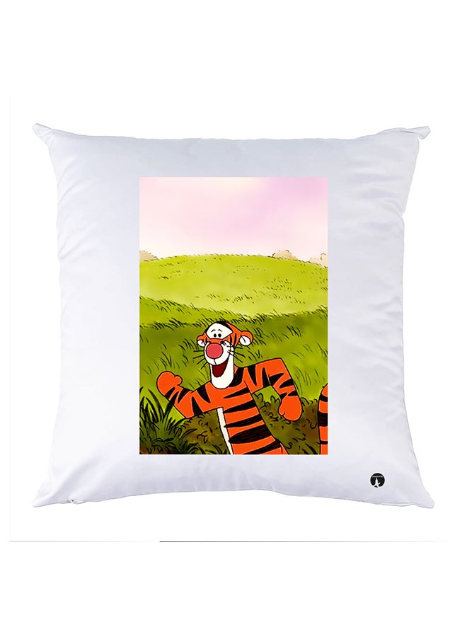 بي بي وسادة نوم مزينة بطبعات أبيض 30x30سم