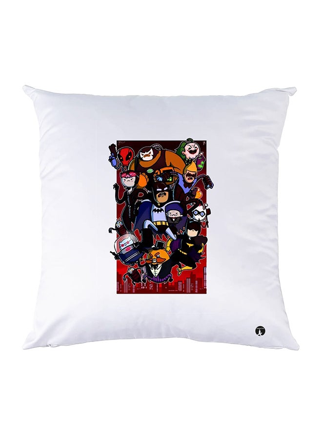 بي بي وسادة نوم مزينة بطبعات أبيض 30x30سم