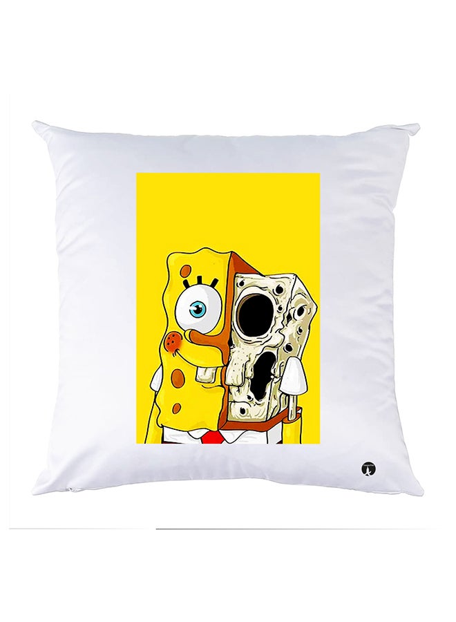 Printed Pillow White 30x30cm