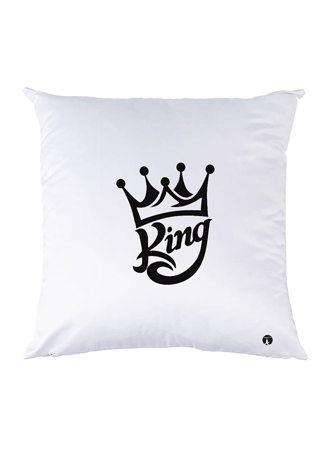 BP Printed Pillow White 30x30cm