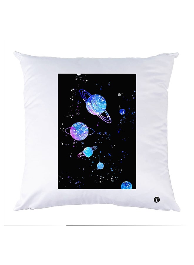 بي بي وسادة نوم مزينة بطبعات أبيض 30x30سم