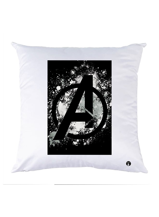 BP Printed Pillow White 30x30cm