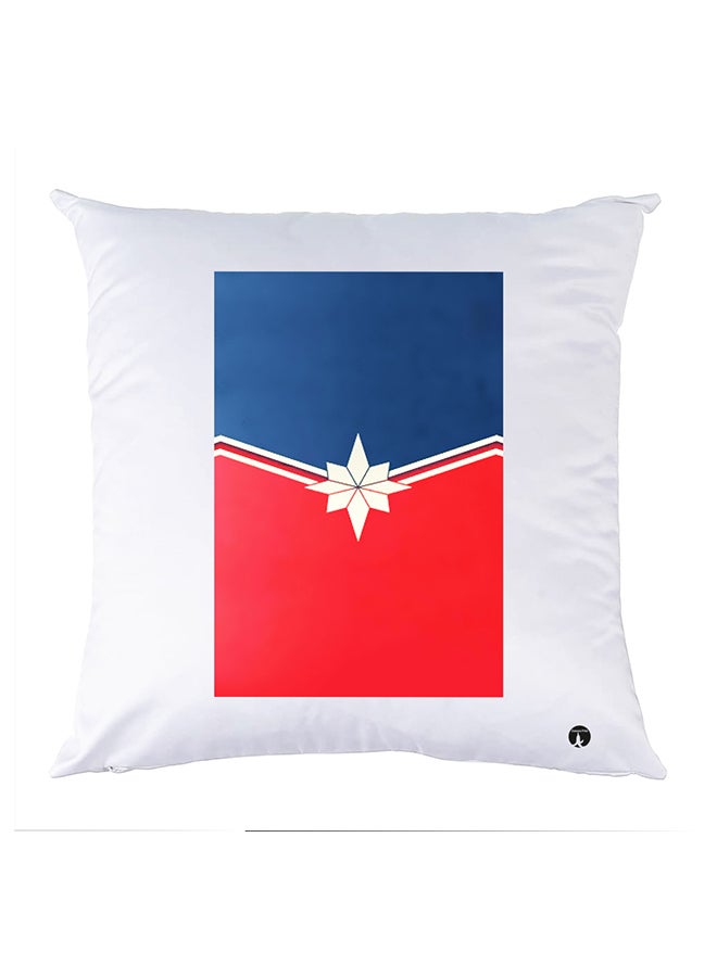 بي بي وسادة نوم مزينة بطبعات أبيض 30x30سم