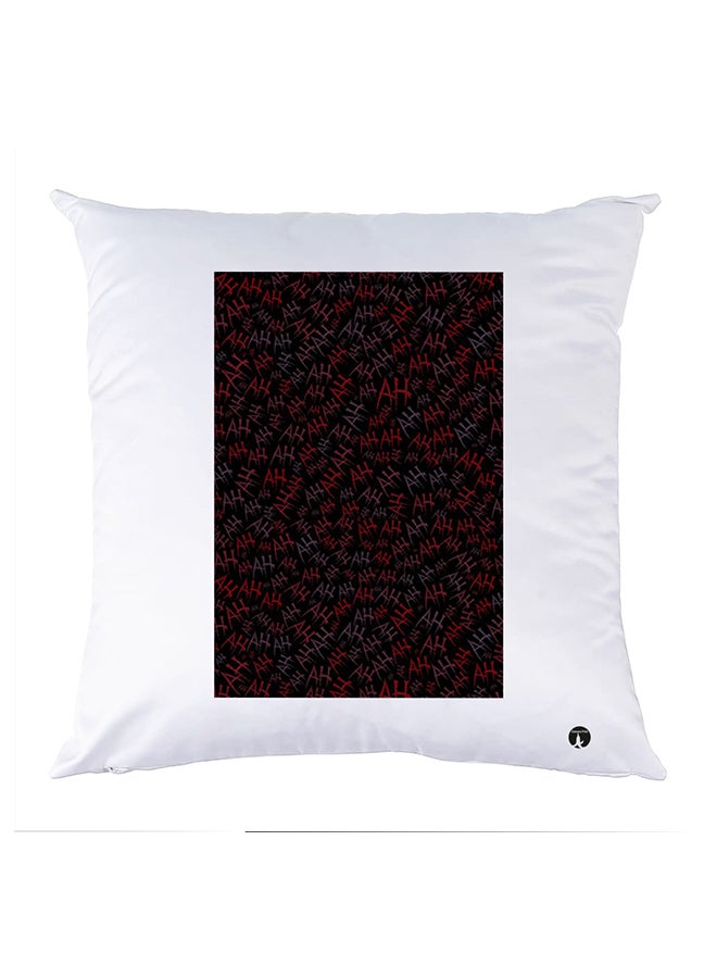 بي بي وسادة نوم مزينة بطبعات أبيض 30x30سم