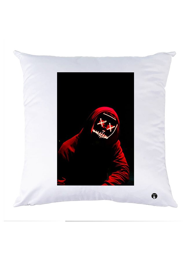 بي بي وسادة نوم مزينة بطبعات أبيض 30x30سم