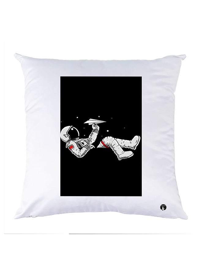 بي بي وسادة نوم مزينة بطبعات أبيض 30x30سم