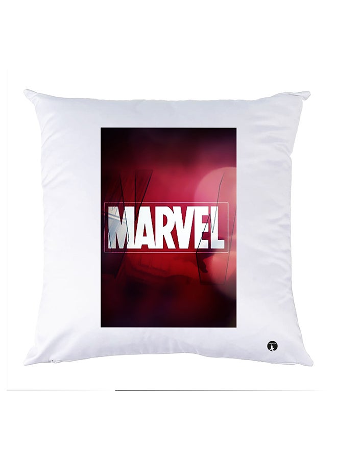 BP Printed Pillow White 30x30cm