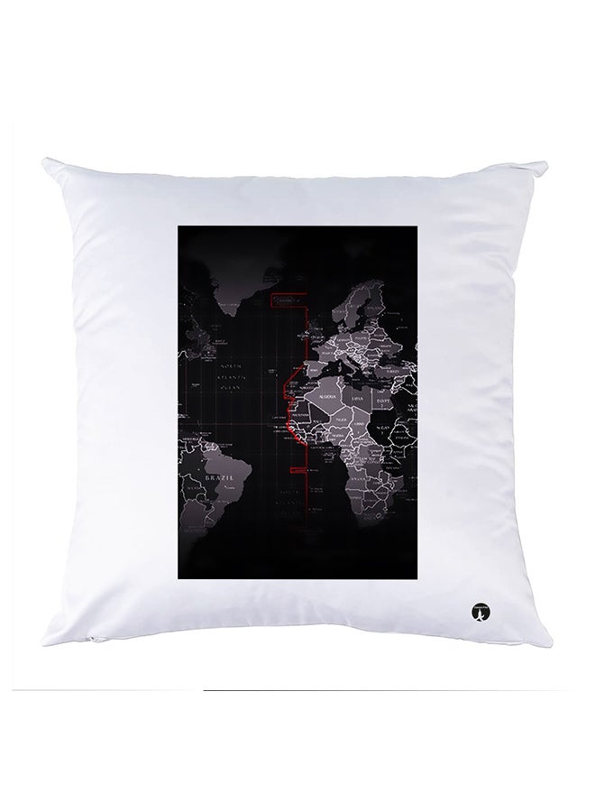 بي بي وسادة نوم مزينة بطبعات أبيض 30x30سم