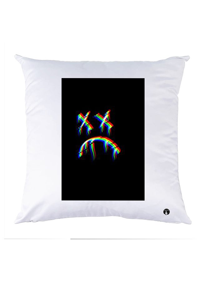 BP Printed Pillow White 30x30cm