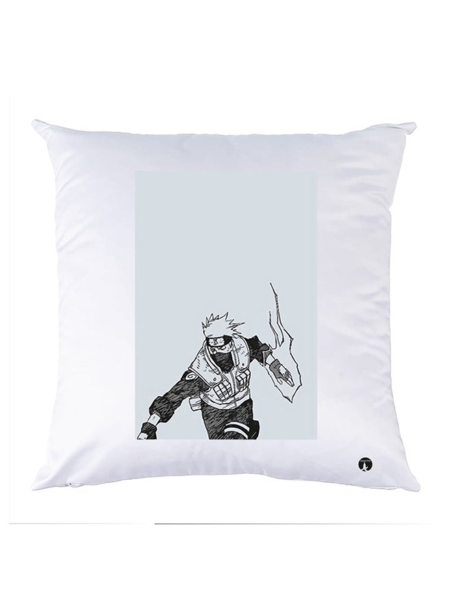 BP Printed Pillow White 30x30cm