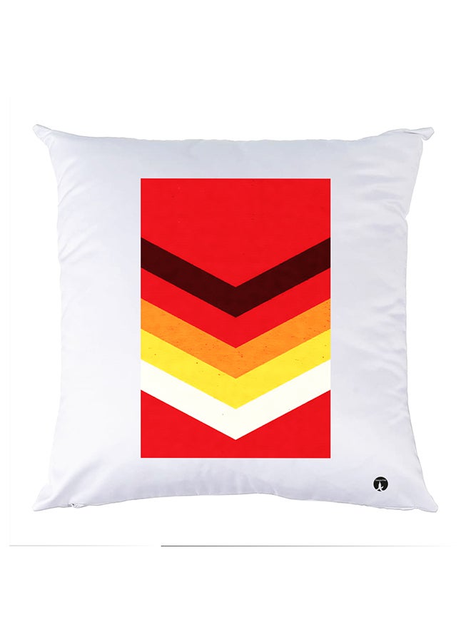 BP Printed Pillow White 30x30cm