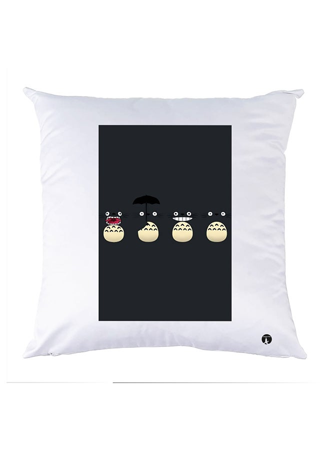 بي بي وسادة نوم مزينة بطبعات أبيض 30x30سم