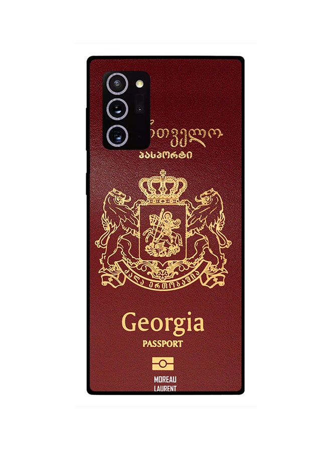 Moreau Laurent Protective Case Cover For Samsung Galaxy Note 20 Ultra Red/Gold