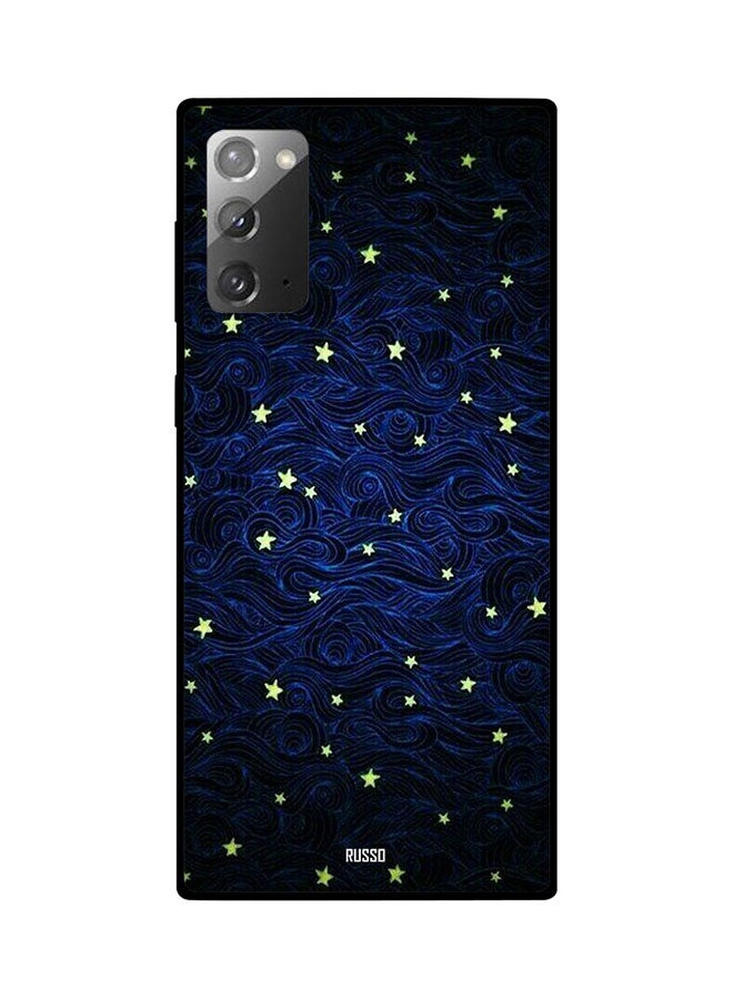 RUSSO Protective Case Cover For Samsung Galaxy Note 20 Blue/Black 