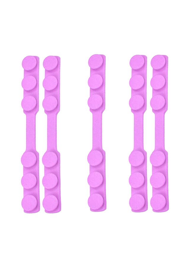 5-Piece Adjustable Anti-Slip Mask Strap Extension Ear Hook Set Pink - Image 1