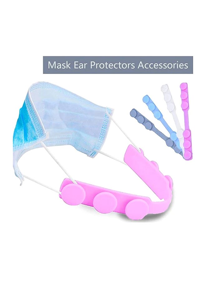 5-Piece Adjustable Anti-Slip Mask Strap Extension Ear Hook Set Pink - Image 5