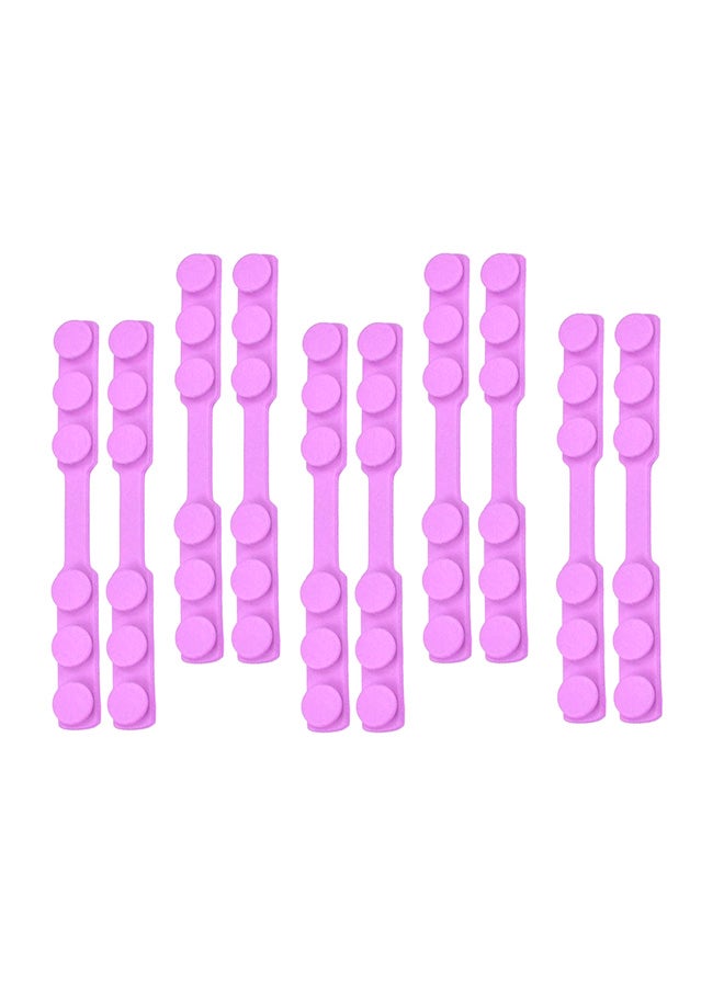 10-Piece Adjustable Anti-Slip Mask Strap Extension Ear Hook Set Pink - Image 1