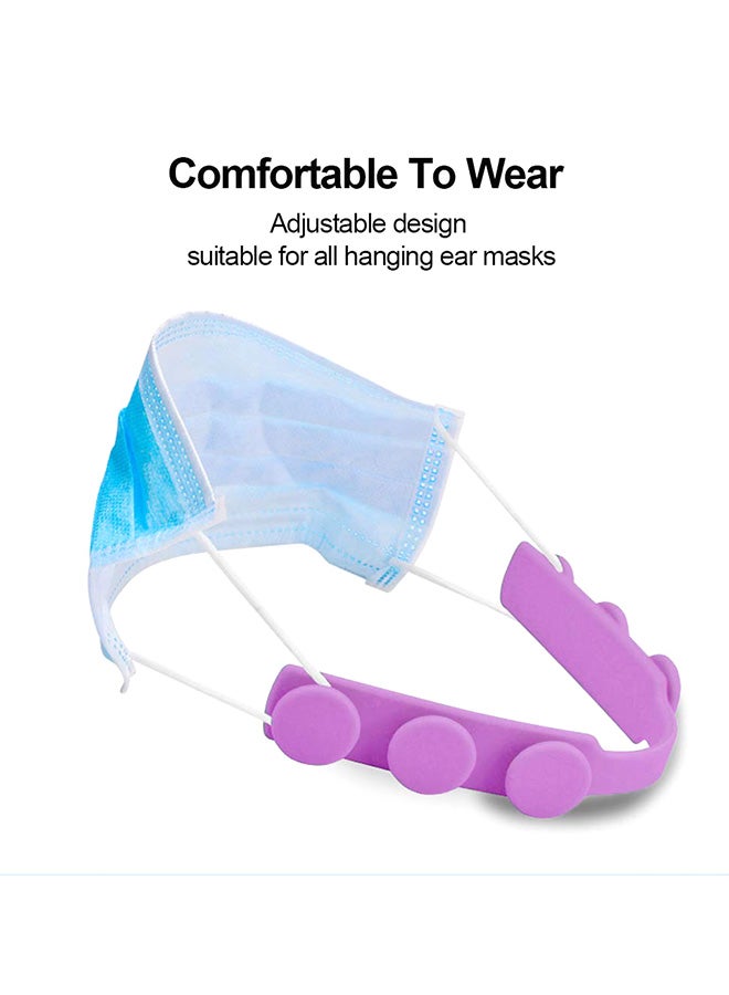 10-Piece Adjustable Anti-Slip Mask Strap Extension Ear Hook Set Pink - Image 2
