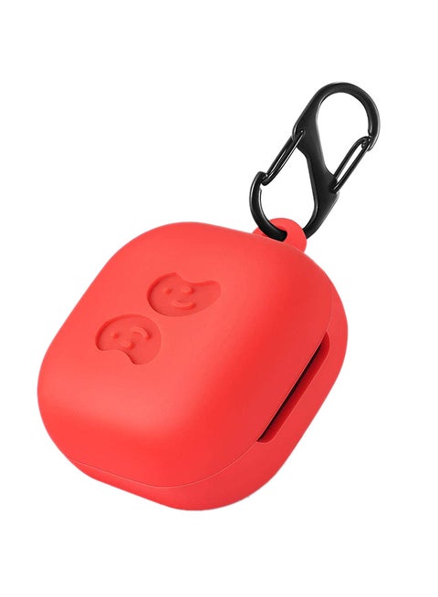 Shockproof Protective Case Cover With Carabiner For Samsung Galaxy Buds Live Red