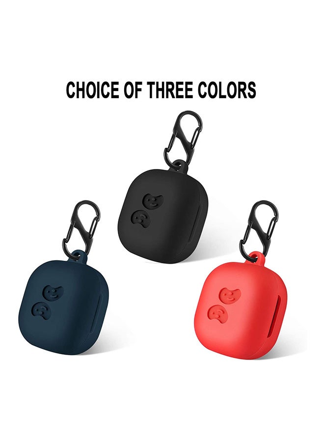 Generic - Shockproof Protective Case Cover With Carabiner For Samsung Galaxy Buds Live Red - Image 1