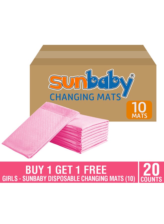 صن بيبي عبوة تحتوي على 20 قطعة من بساط تغيير الحفاضات للاستخدام مرة واحدة - Image 4