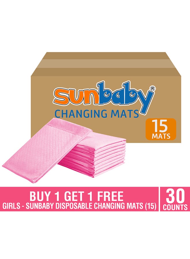 صن بيبي مجموعة تحتوي على 30 قطعة من بساط تغيير الحفاضات للاستعمال لمرة واحدة - Image 3