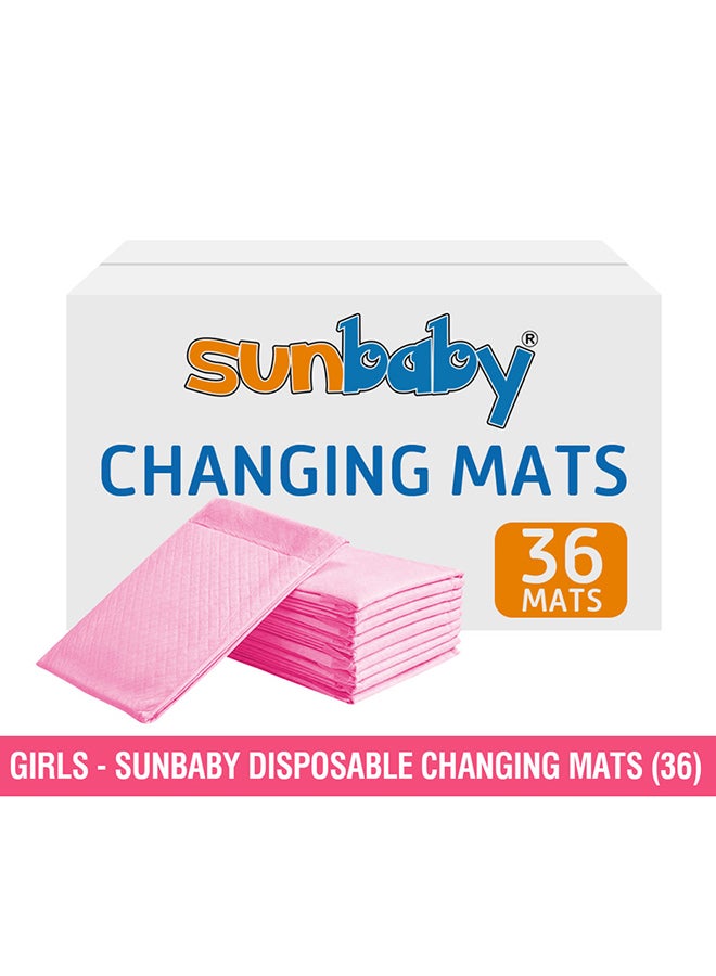 صن بيبي بساط تغيير الحفاضات للاستخدام مرة واحدة، 36 قطعة - Image 3