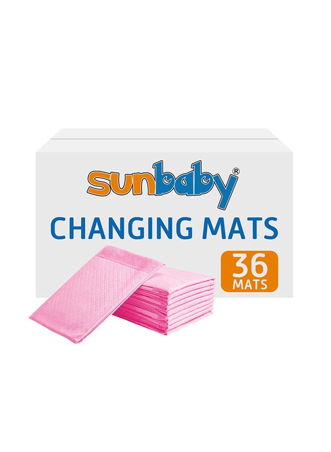 صن بيبي بساط تغيير الحفاضات للاستخدام مرة واحدة، 36 قطعة - Image 4