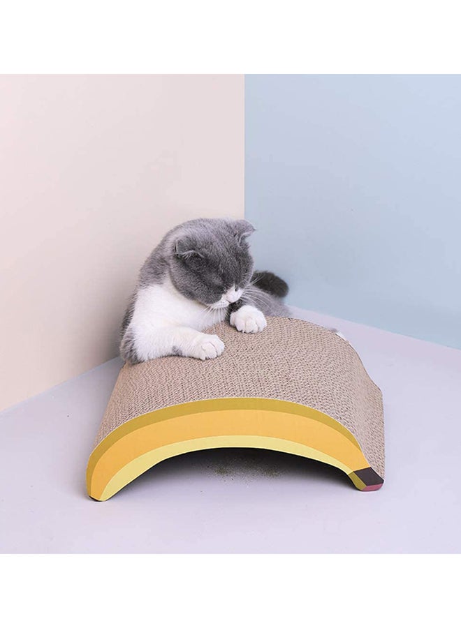 Cat Scratcher Pad Yellow/Beige 31cm - Image 3