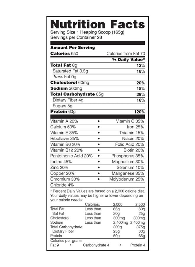 Optimum Nutrition Pro Gainer Protein - Vanilla Custard - 4.62 Kg - Image 3