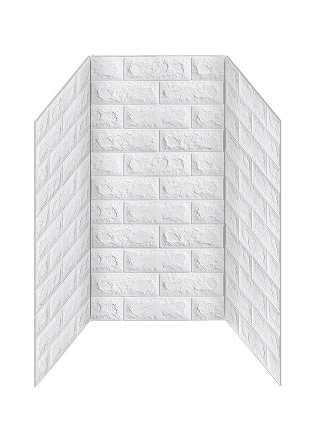 5-Piece Wall Sticker Set White 70x77x0.5cm - Image 2