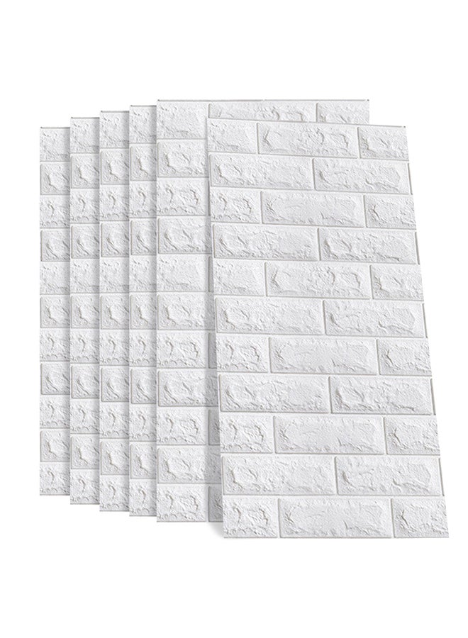 5-Piece Wall Sticker Set White 70x77x0.5cm - Image 1