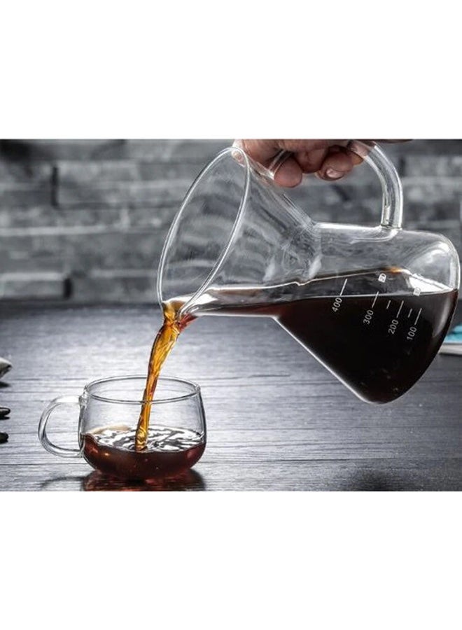 kisshome - Pour Over Glass Coffee Maker G-63 Silver - Image 1