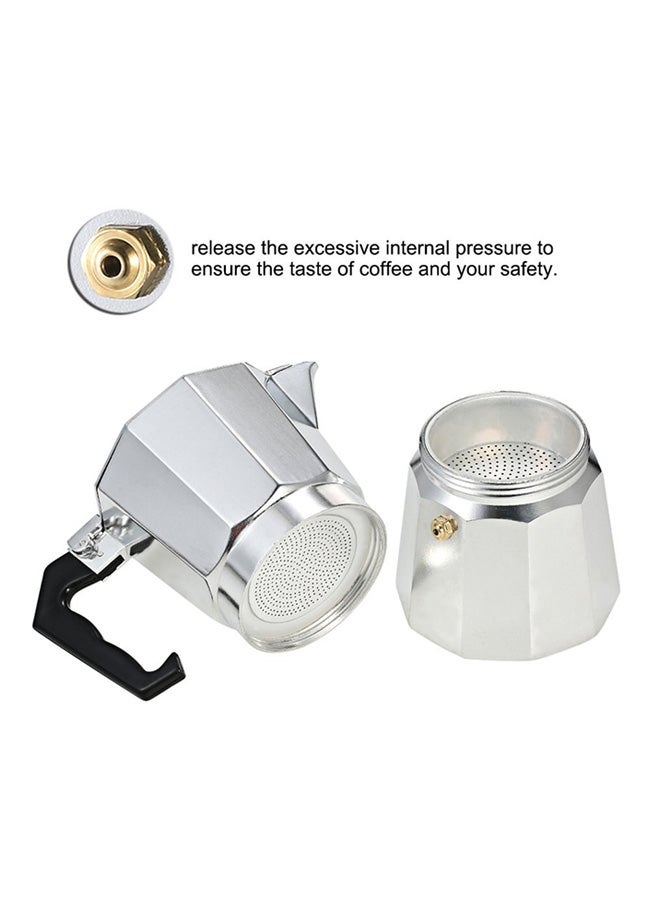 Generic - Espresso Percolator Coffee Maker Silver/Black - Image 1